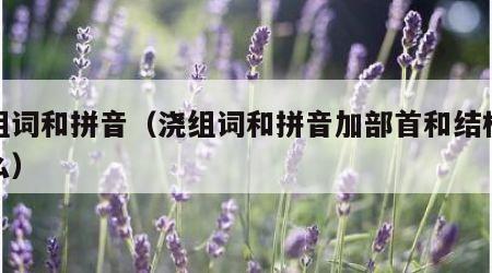 浇组词和拼音（浇组词和拼音加部首和结构是什么）