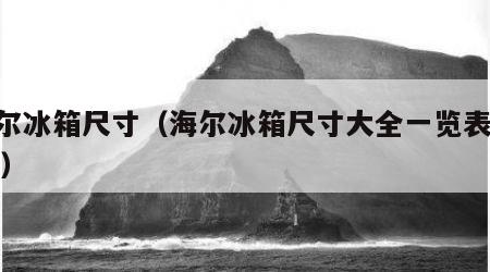 海尔冰箱尺寸（海尔冰箱尺寸大全一览表2024）