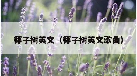 椰子树英文（椰子树英文歌曲）