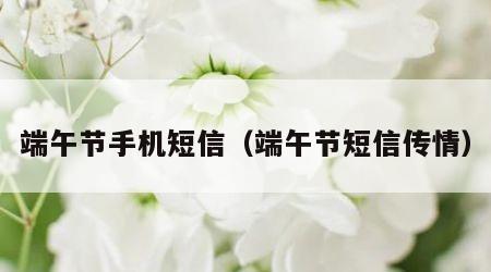 端午节手机短信（端午节短信传情）