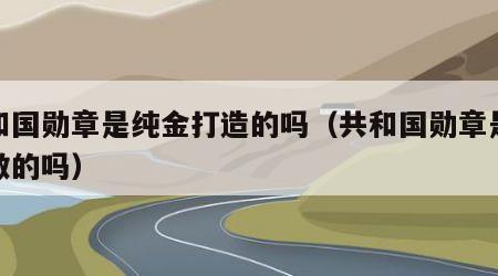 共和国勋章是纯金打造的吗（共和国勋章是纯金做的吗）