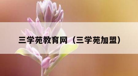 三学苑教育网（三学苑加盟）