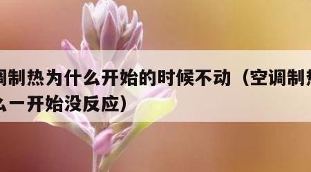 空调制热为什么开始的时候不动（空调制热为什么一开始没反应）