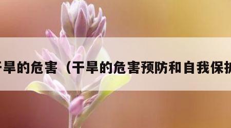 干旱的危害（干旱的危害预防和自我保护）