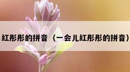 红彤彤的拼音（一会儿红彤彤的拼音）