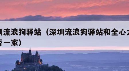 深圳流浪狗驿站（深圳流浪狗驿站和全心犬意是否一家）